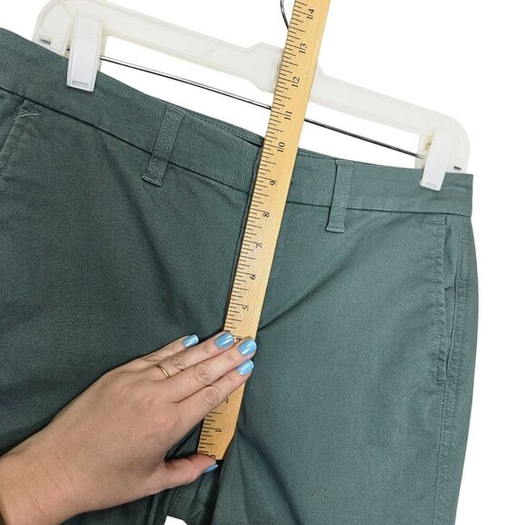 J. Crew High-Rise Girlfriend Chino Pants Size 6P Green Sping 2024 Trouser Work - Picture 8 of 12